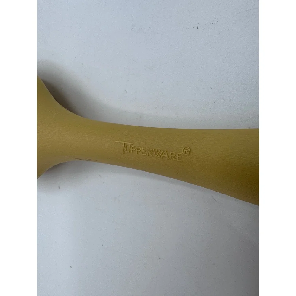 Tupperware Spork Spoon‎ Fork Utensil Mustard Yellow Serving Salad Kitchen